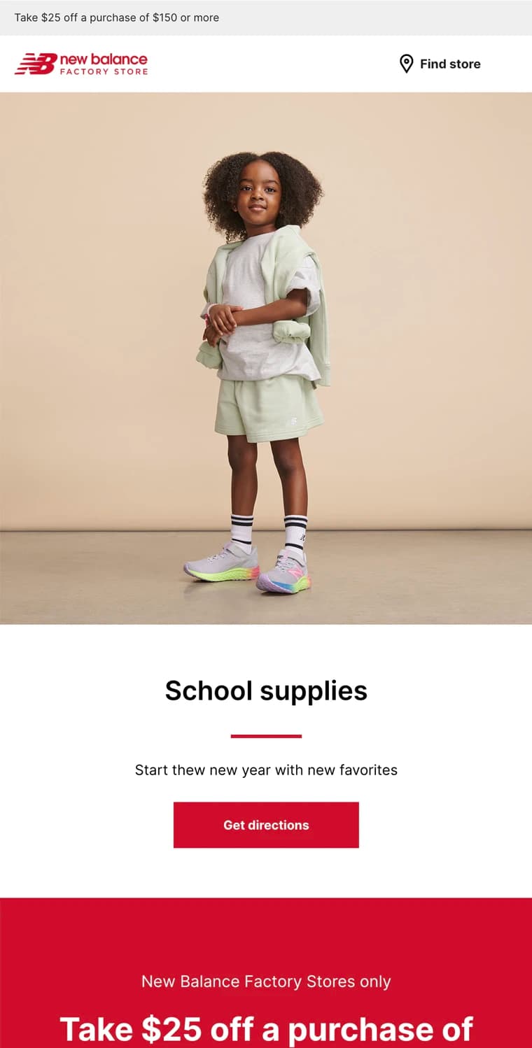 New Balance Back-to-School Promotion